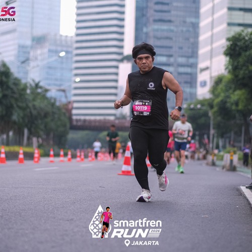 Race photo from SMARTFREN RUN 2026