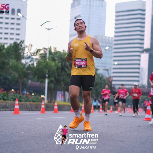 Race photo from SMARTFREN RUN 2026