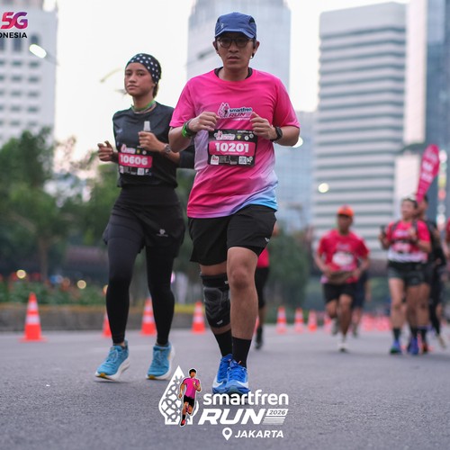 Race photo from SMARTFREN RUN 2026