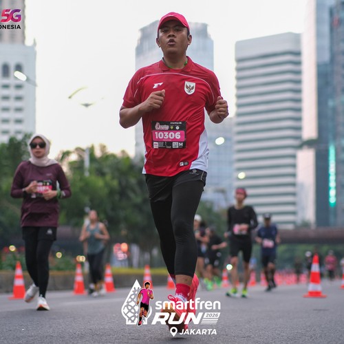 Race photo from SMARTFREN RUN 2026
