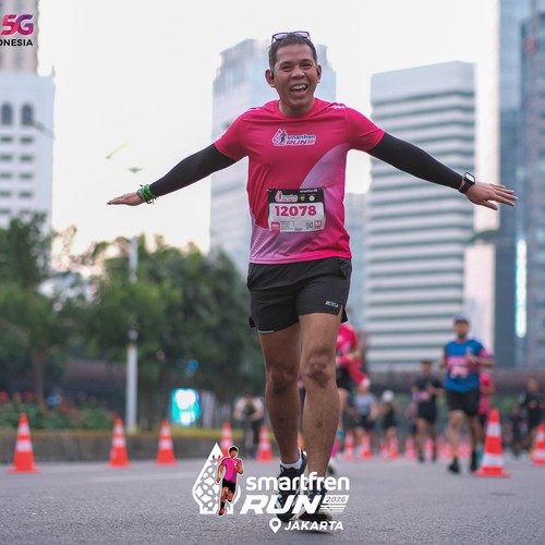 Race photo from SMARTFREN RUN 2026