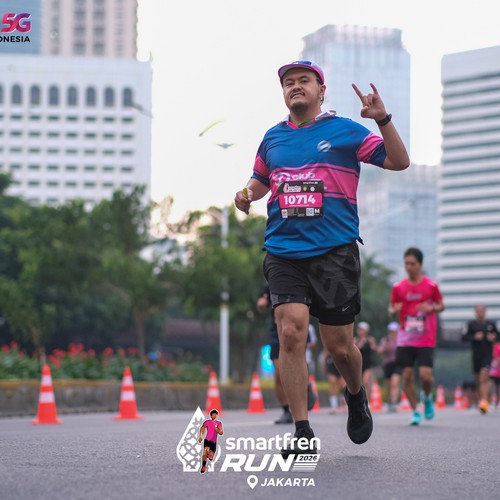 Race photo from SMARTFREN RUN 2026