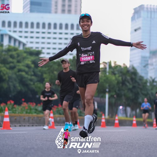 Race photo from SMARTFREN RUN 2026
