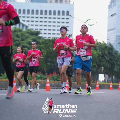 Race photo from SMARTFREN RUN 2026
