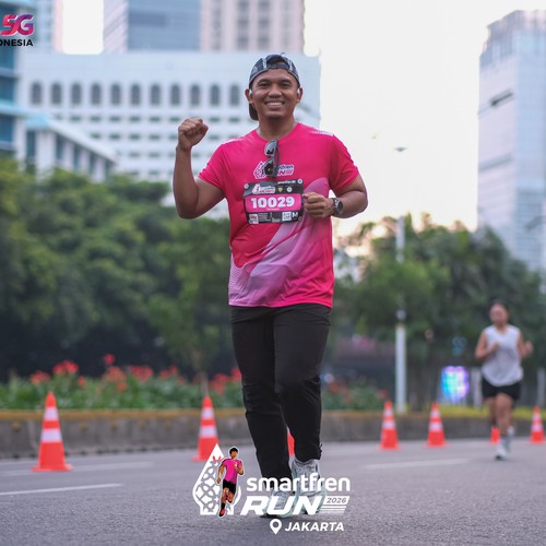 Race photo from SMARTFREN RUN 2026