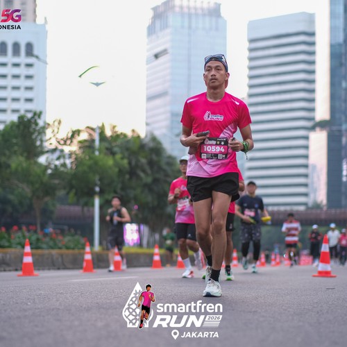 Race photo from SMARTFREN RUN 2026