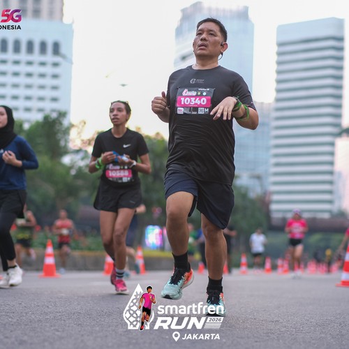 Race photo from SMARTFREN RUN 2026