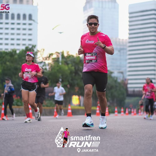 Race photo from SMARTFREN RUN 2026