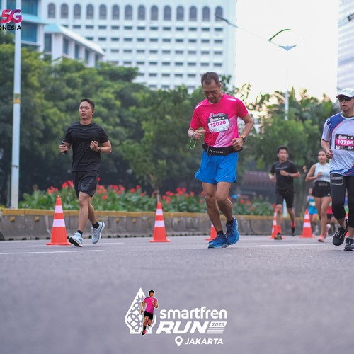 Race photo from SMARTFREN RUN 2026