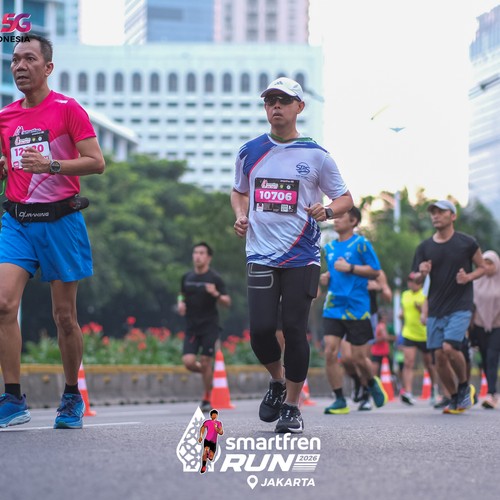 Race photo from SMARTFREN RUN 2026