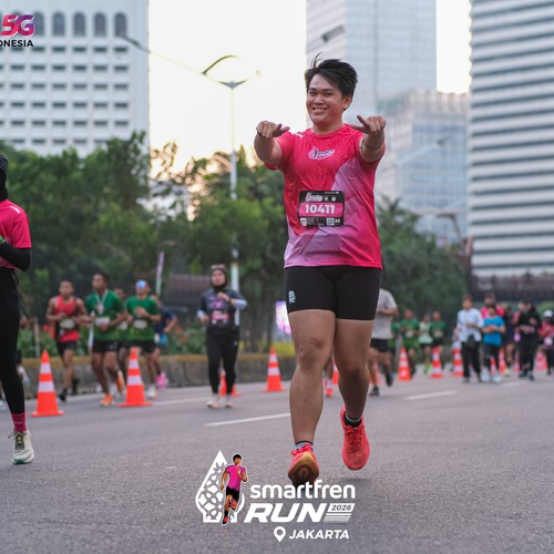 Race photo from SMARTFREN RUN 2026