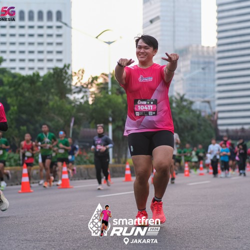 Race photo from SMARTFREN RUN 2026