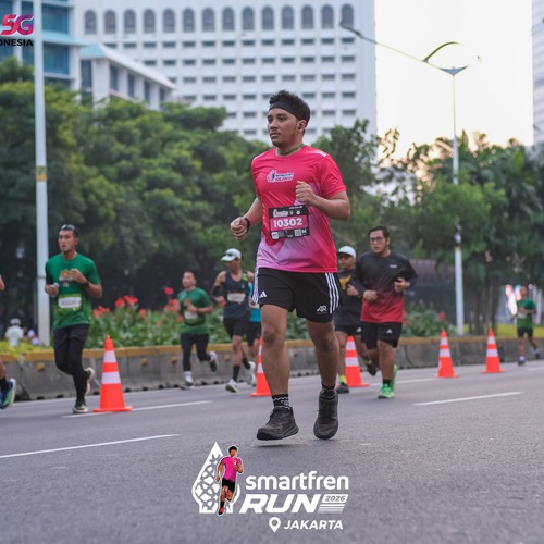 Race photo from SMARTFREN RUN 2026