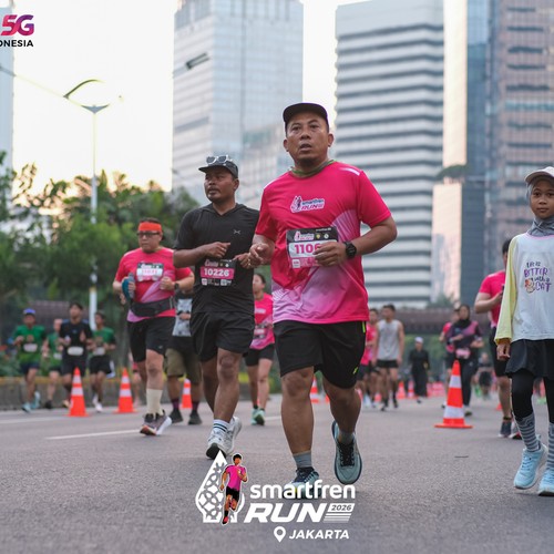 Race photo from SMARTFREN RUN 2026
