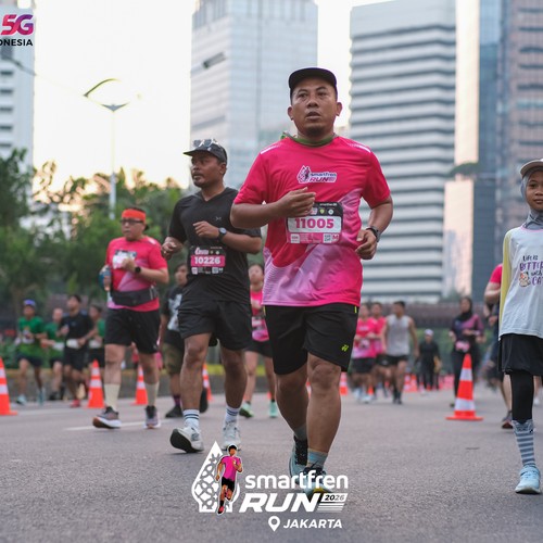 Race photo from SMARTFREN RUN 2026