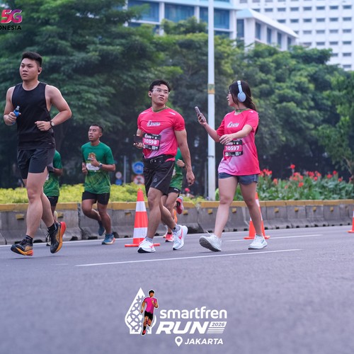 Race photo from SMARTFREN RUN 2026