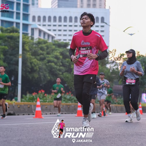 Race photo from SMARTFREN RUN 2026