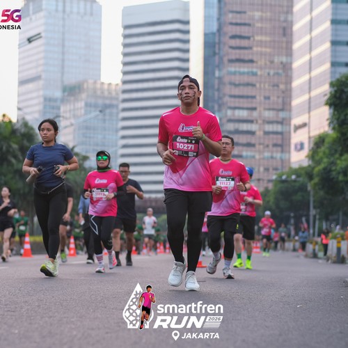 Race photo from SMARTFREN RUN 2026
