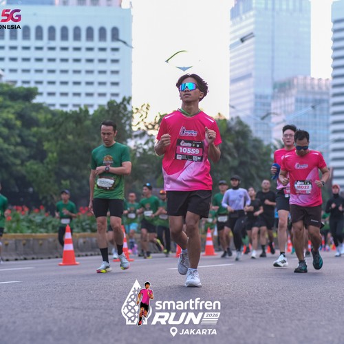 Race photo from SMARTFREN RUN 2026