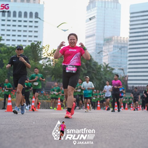 Race photo from SMARTFREN RUN 2026
