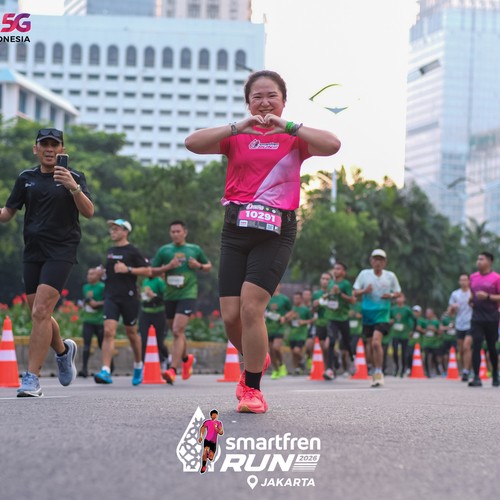 Race photo from SMARTFREN RUN 2026