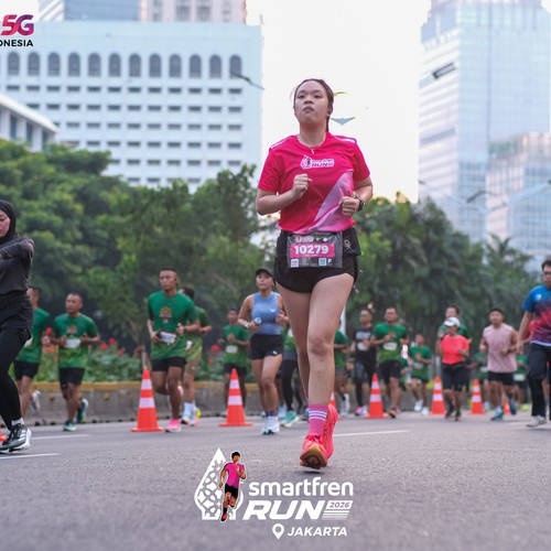 Race photo from SMARTFREN RUN 2026