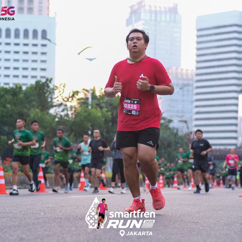Race photo from SMARTFREN RUN 2026