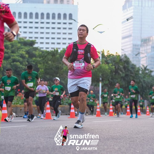 Race photo from SMARTFREN RUN 2026