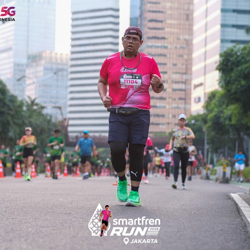 Race photo from SMARTFREN RUN 2026