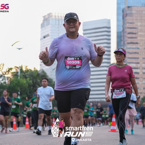 Race photo from SMARTFREN RUN 2026