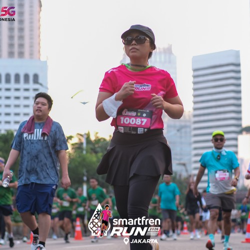 Race photo from SMARTFREN RUN 2026