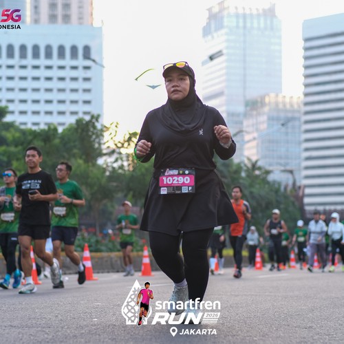 Race photo from SMARTFREN RUN 2026