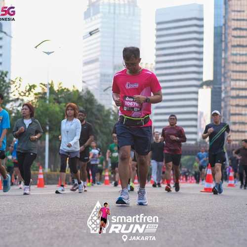 Race photo from SMARTFREN RUN 2026