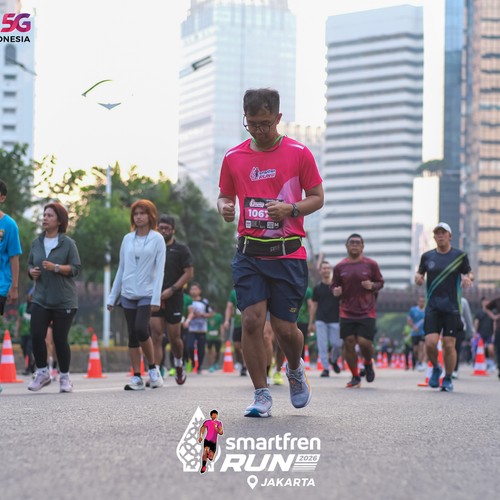 Race photo from SMARTFREN RUN 2026
