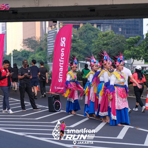 Race photo from SMARTFREN RUN 2026