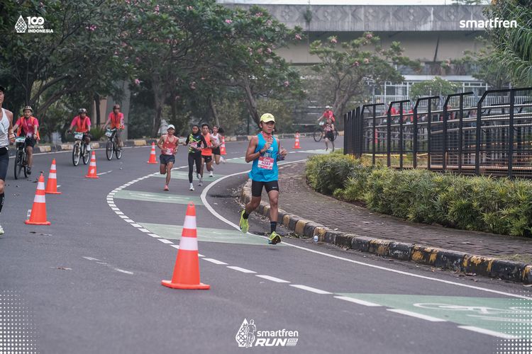 Race photo from Smartfren Run 2025 