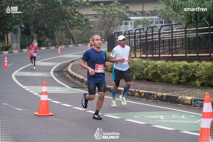 Race photo from Smartfren Run 2025 