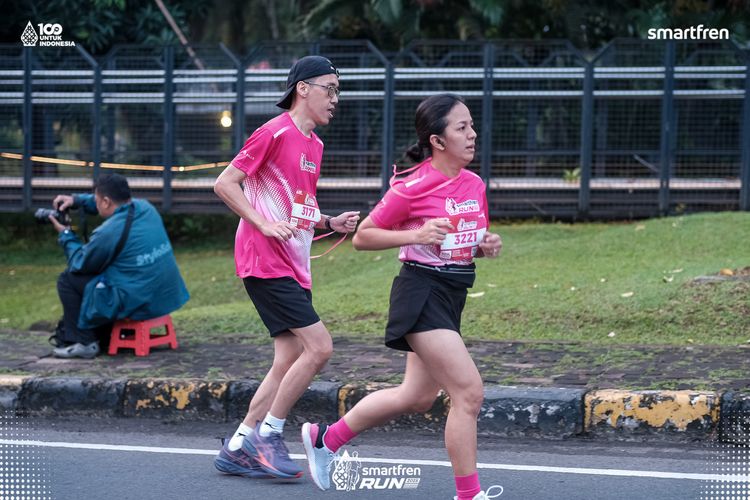 Race photo from Smartfren Run 2025 