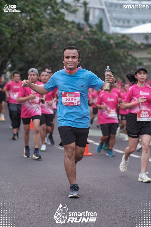 Race photo from Smartfren Run 2025 