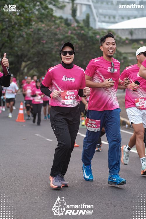 Race photo from Smartfren Run 2025 