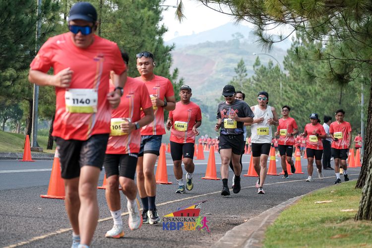 Race photo from CISANGKAN KBP CITY RUN 2025