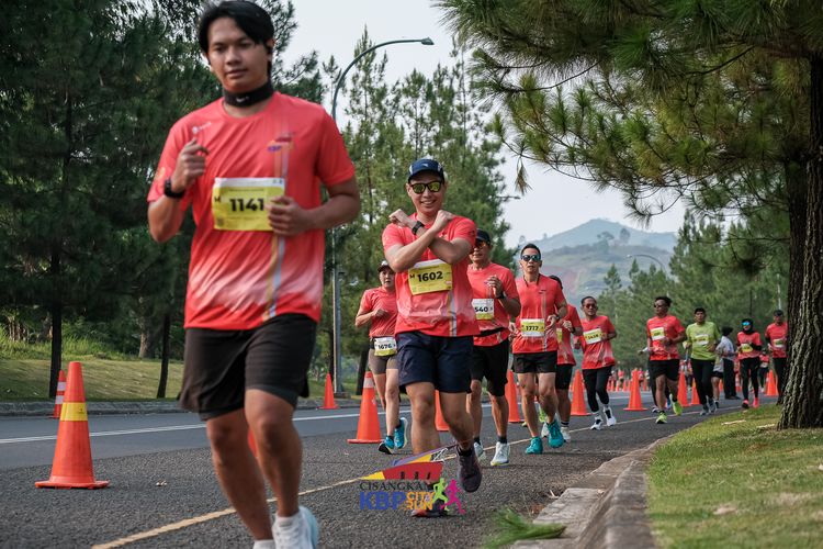 Race photo from CISANGKAN KBP CITY RUN 2025