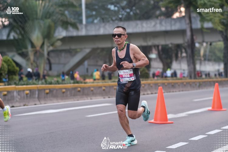 Race photo from Smartfren Run 2025 