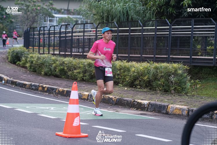 Race photo from Smartfren Run 2025 