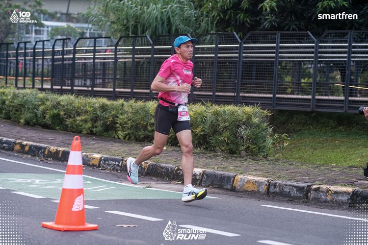 Race photo from Smartfren Run 2025 