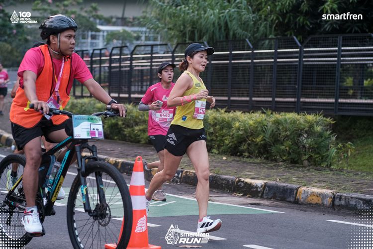 Race photo from Smartfren Run 2025 