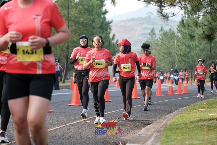 Race photo from CISANGKAN KBP CITY RUN 2025