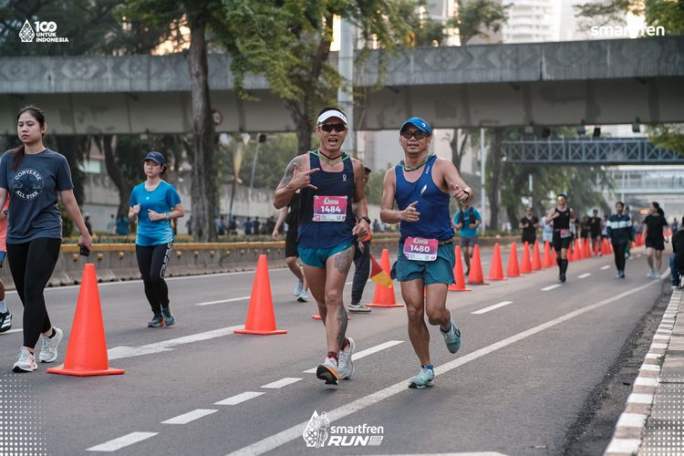Race photo from Smartfren Run 2025 