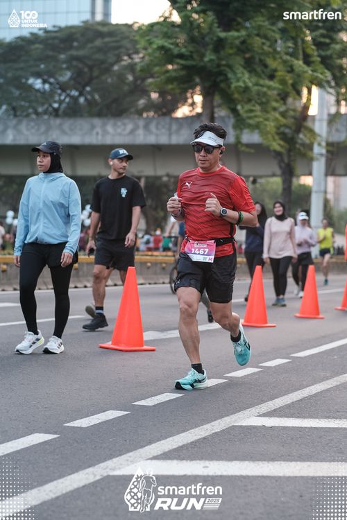 Race photo from Smartfren Run 2025 