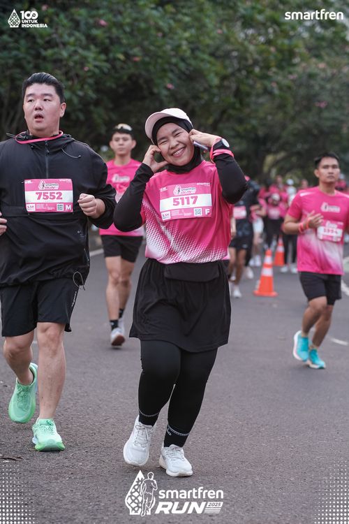 Race photo from Smartfren Run 2025 